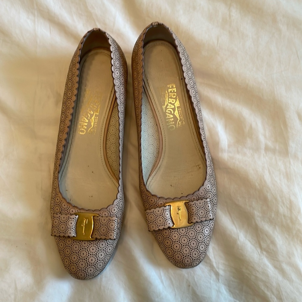 Ferragamo pink heels